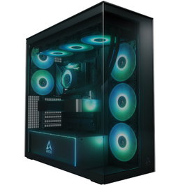 ARCTIC Xtender Black (Tinted Glass) Midi Tower Negro